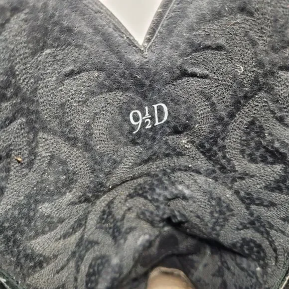 Ariat Boots Mens 9.5D Black Deertan Leather Heritage R Toe Western 10002218 - Picture 10 of 10